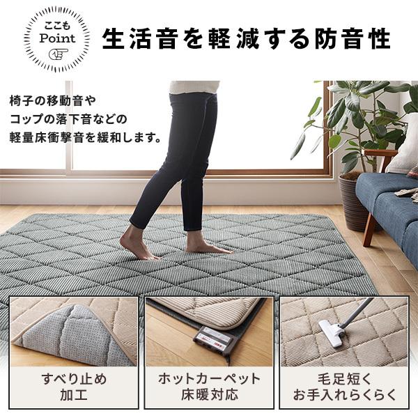 ラグ こたつ敷き布団 こたつ 布団 約185×240cm グレー 防音 コーデュロイ 無地 厚手 極厚 滑り 止め マット 敷ふとん 【北海道・沖縄・離島配送不可】 ラグ こたつ敷き布団 こたつ 布団 約185×240cm グレー 防音