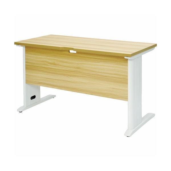 TRUSCO 平机 ナチュラル天板×白脚 幅1200×奥行600×高さ700mm TSLD1260NA-W 1台 組立品