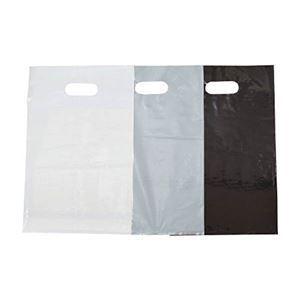 (まとめ) TRUSCO カラーポリ手提げ袋 M 0.08×300×450mm シルバー F-3045SV 1パック(20枚) 〔×5セット〕