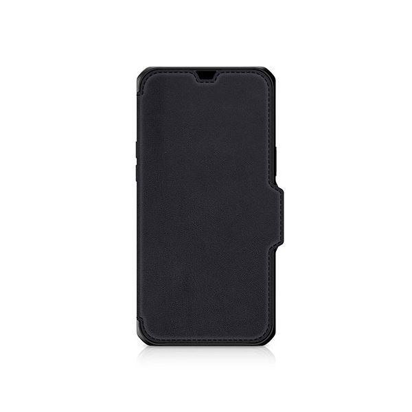 ITSKINS Hybrid Folio Leather for iPhone 13 Pro Max/12 Pro Max [Black with real leather] AP2M-HYBRF-BKRL｜wpm