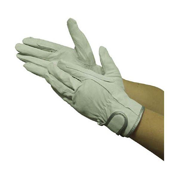 (まとめ) ユニワールド 革手工房 牛クレスト 当付マジック L 840-L 1双 〔×5セット〕