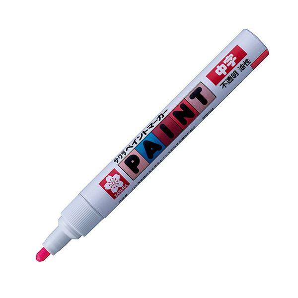 (まとめ) サクラクレパス 油性マーカー ペイントマーカー 中字 あか PMK-B#19 1本 〔×50セット〕