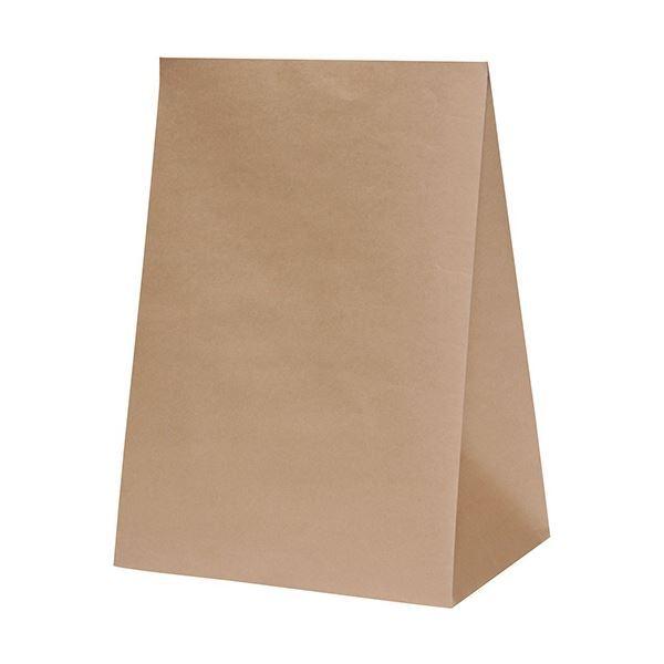 (まとめ) パックタケヤマ 角底袋 未晒 無地 H1200mm XZT50120 1パック(50枚) 〔×3セット〕