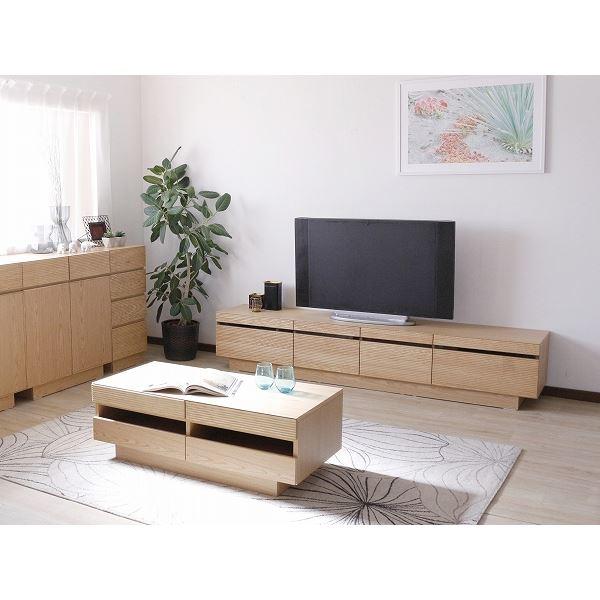 購入可能商品 TVボード（ナチュラル） 幅約210cm [完成品］〔代引不可〕