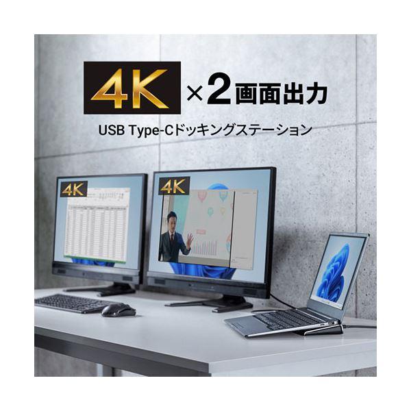 サンワサプライ USB Type-Cドッキングステーション（4K対応・HDMI×2画面出力） USB-CVDK14｜wpm｜06