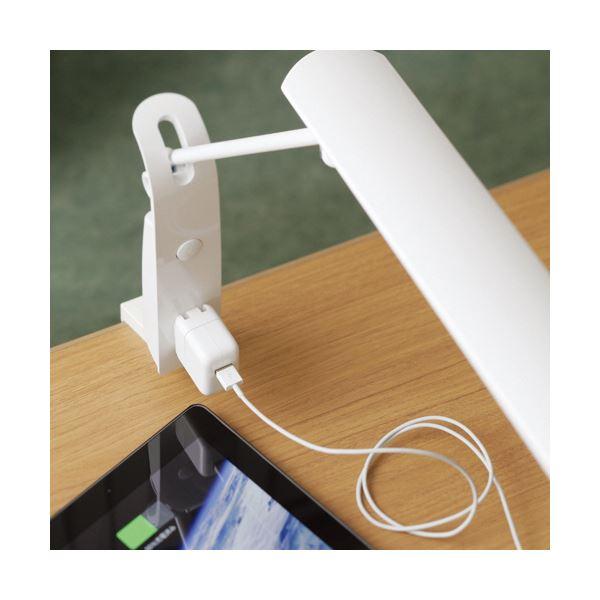 スワン電器LEDデスクライト クランプ式 14W 1350Lx ホワイト AS-752WH