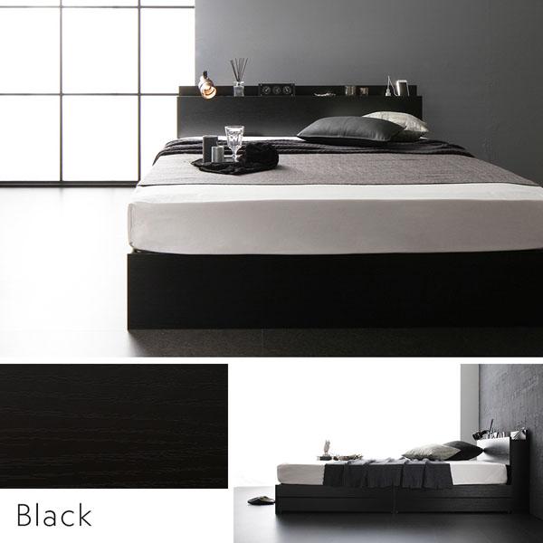 ベッド シングル ベッドフレームのみ シャビーオーク 宮付 収納ベッド