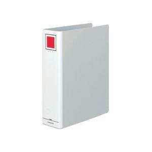 （まとめ）チューブファイル〔エコ〕 片開き A4タテ 70mmとじ シルバー 10冊