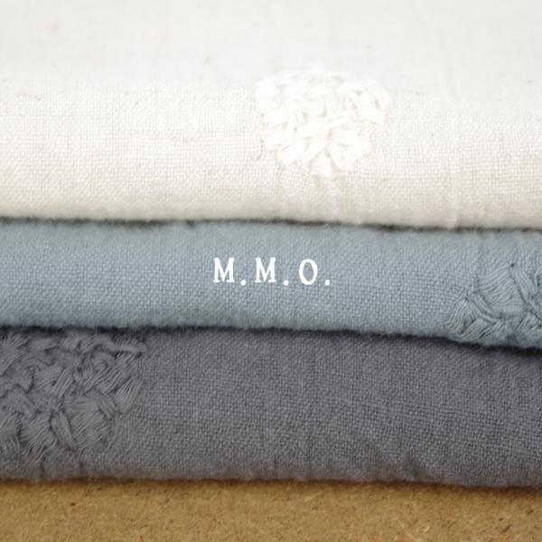コットンリネンドット刺繍ブラウス 【M.M.O.】 カプリ |  | 01