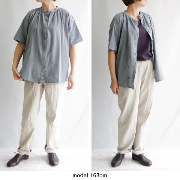 コットンリネンドット刺繍ブラウス 【M.M.O.】 カプリ |  | 02
