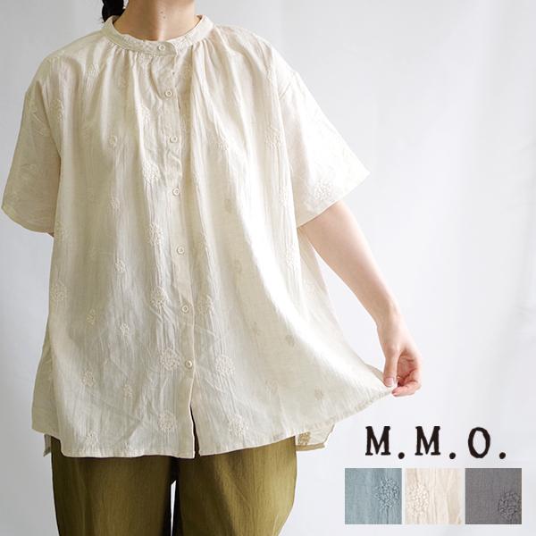 コットンリネンドット刺繍ブラウス 【M.M.O.】 カプリ |  | 03