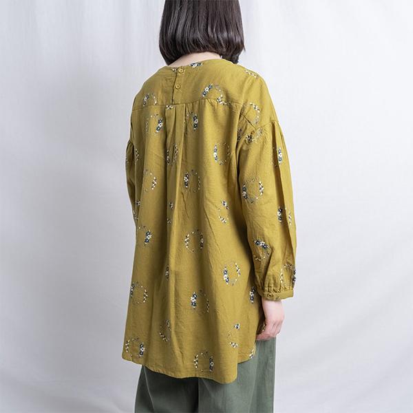 草花サークル刺繍入りブラウス　M.M.O.　カプリ |  | 06