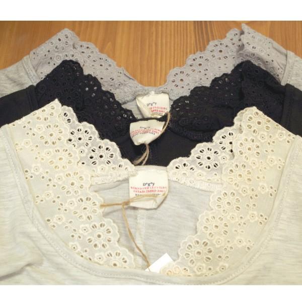 カットソー　インナー　D*g*y　綿100％　衿ぐりレースカットソー　インナーに最適 デコ |  | 11