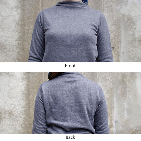 裏起毛リブボトルネックカットソー |  | 04