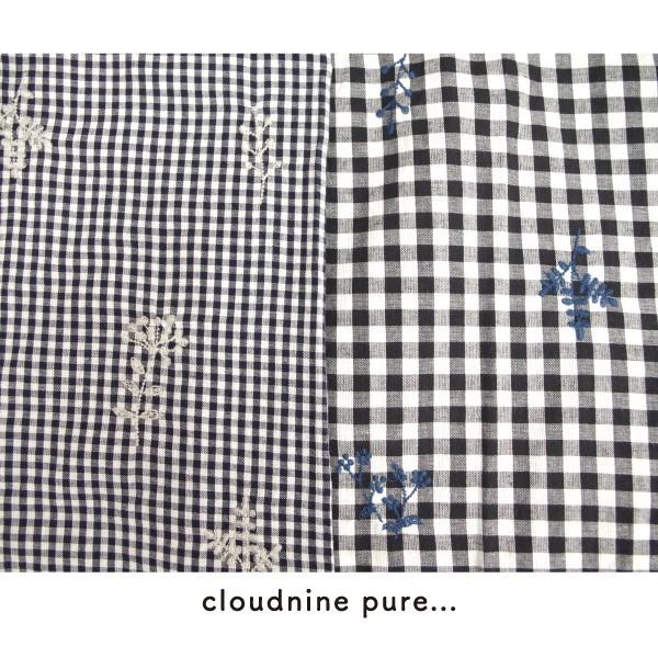 cloudnine pure… 花刺繍入りチェック柄ワンピース : W Pocket - 通販