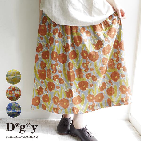 綿麻花柄プリントスカート【D*g*y ディージーワイ】デコ |  | 03