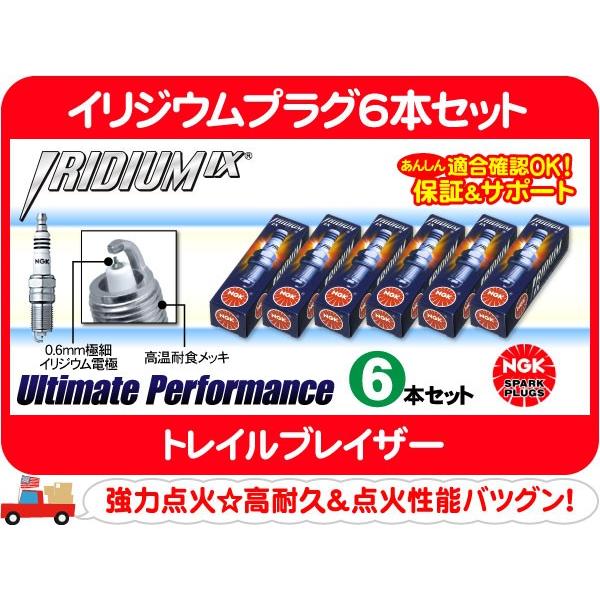 NGK イリジウムプラグ6本セット LTR5IX-11・トレイルブレイザー 点火 スパークプラグ イリジューム GH-T360 GH-T370L ABA-T360G★B4C | NGK
