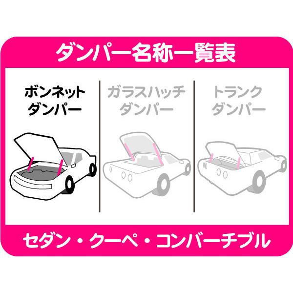 ボンネット ダンパー ボンネットサポート・カマロ トランザム 88