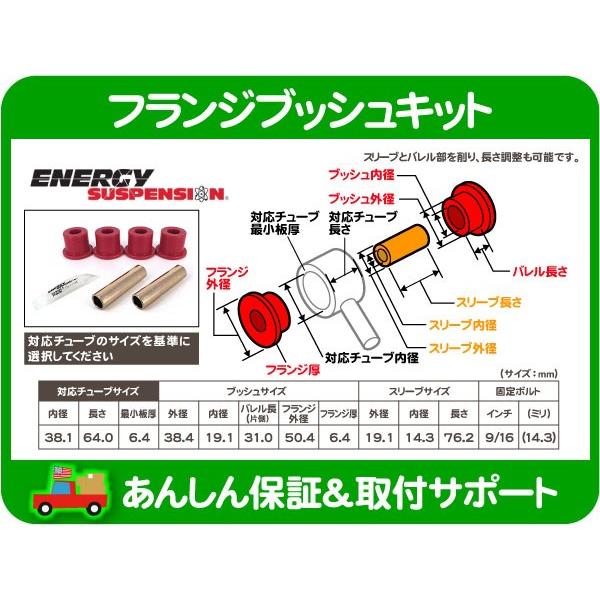 フランジ ブッシュ O・汎用 ウレタン エナジーサスペンション コントロールアーム トラクションロッド リーフスプリング ブッシング★IIR | 