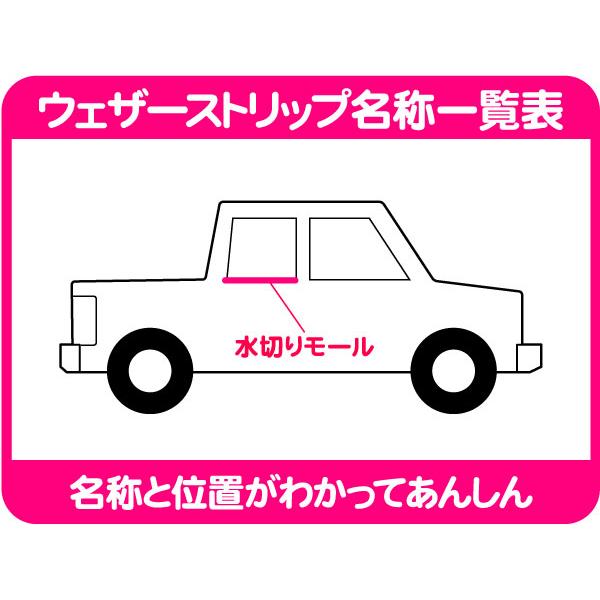 USトヨタ純正 ウェザーストリップ 水切りモール リア右 アウター