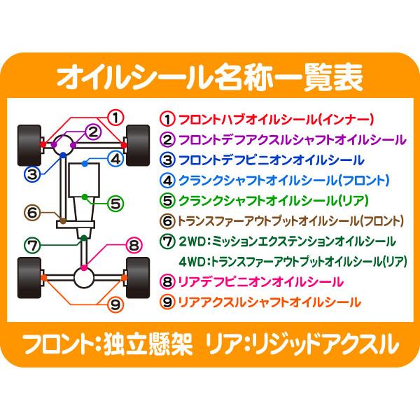 USトヨタ純正 リア アクスル シャフト オイルシール インナー・左右