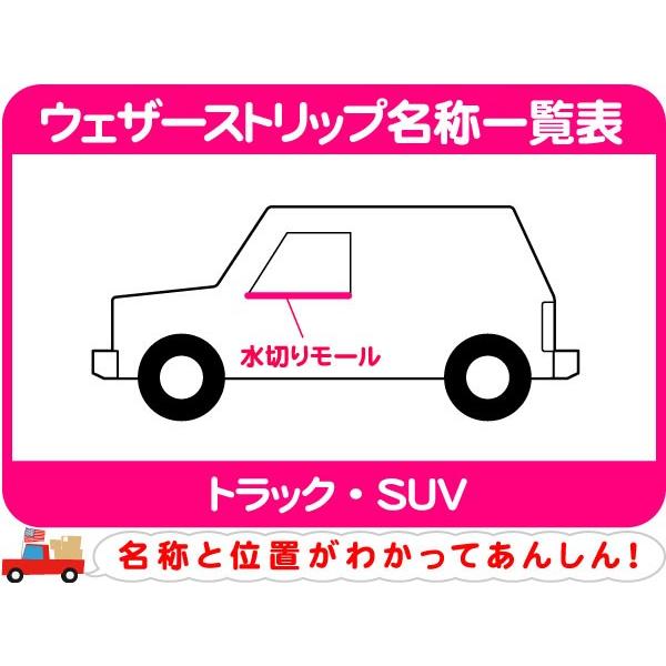 ウェザーストリップ 水切りモール フロント 右・S10ブレイザー 窓枠