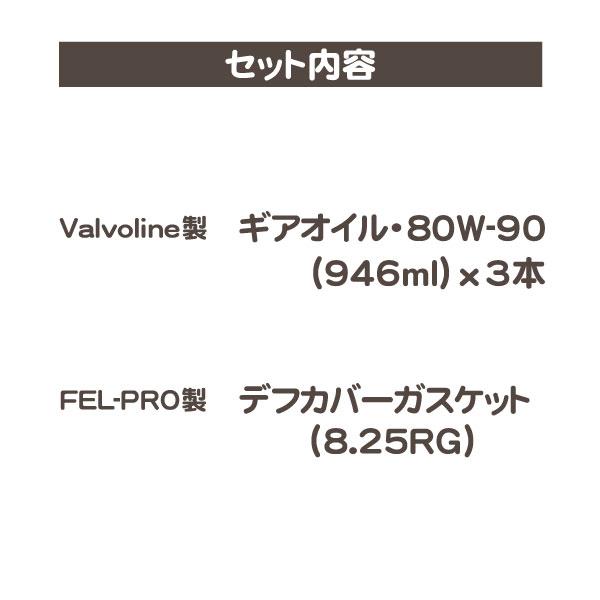 valvoline デフ オイル 80W-90 GL5 ガスケット セット・ラムバン チェロキー パッキン シール アクセル アクスル リアデフ 8.25RG★Y48 |  | 02