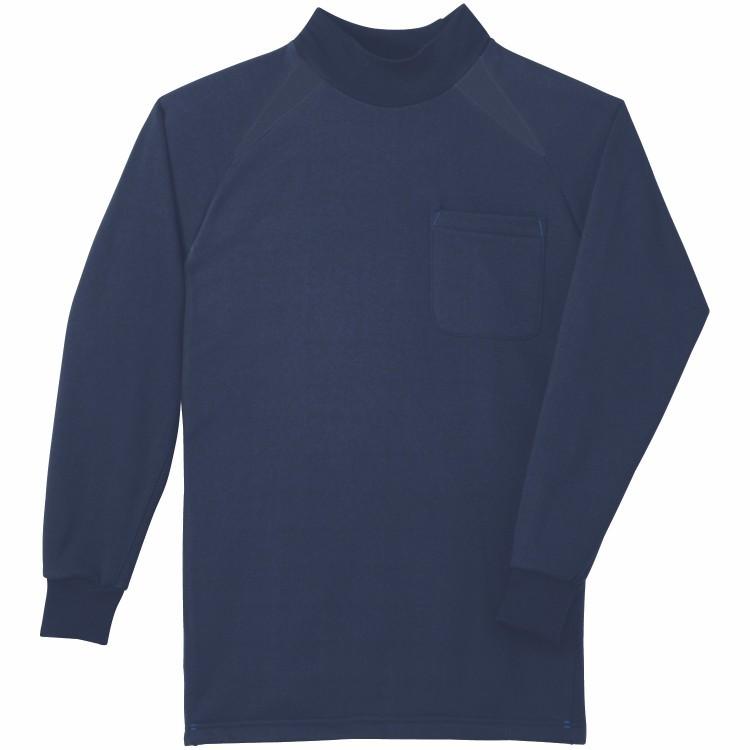 sowa 50428 桑和 50428 長袖ハイネックシャツ（胸ポケット有