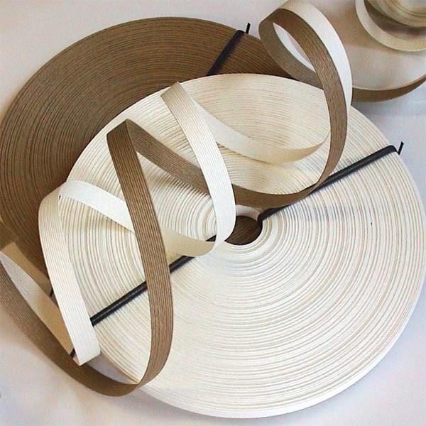 紙バンド手芸用ホビーテープ　50m巻　クラフト＆白 | 
