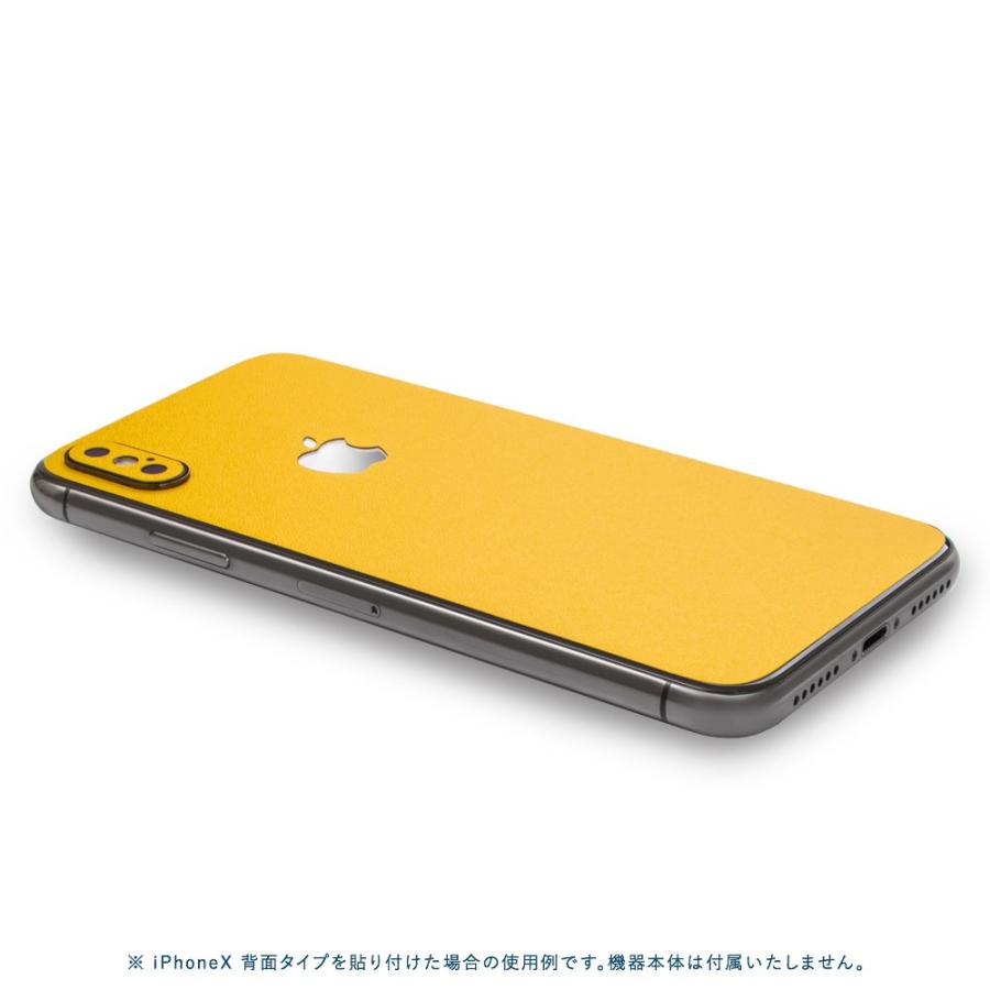 iPhoneX / XS / XS Max / XR スキンシール 背面 シール ケース 保護 フィルム wraplus イエロー 黄色 | Apple | 02