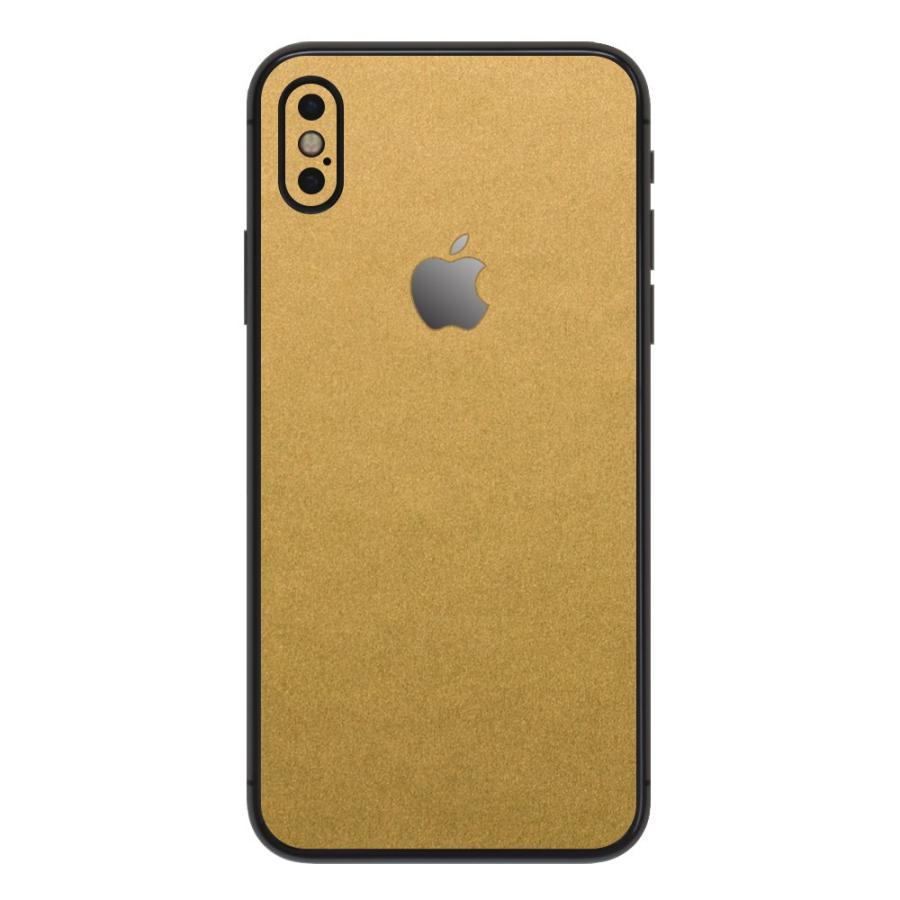 iPhoneX / XS / XS Max / XR スキンシール 背面 シール ケース 保護 フィルム wraplus ゴールドブラッシュメタル | Apple