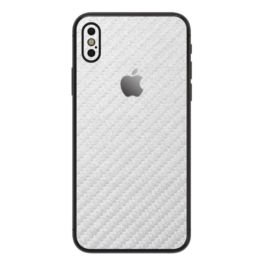 iPhoneX / XS / XS Max / XR スキンシール 背面 シール ケース 保護 フィルム wraplus シルバーカーボン | Apple