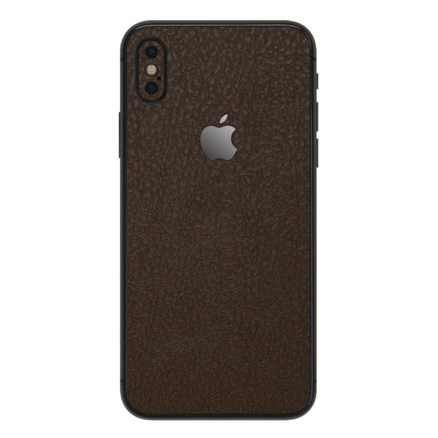 iPhoneX / XS / XS Max / XR スキンシール 背面 シール ケース 保護 フィルム wraplus ブラウンレザー | Apple