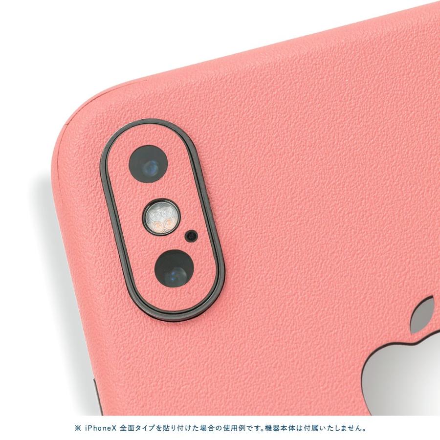 iPhoneX / XS / XS Max / XR スキンシール 全面 背面 側面 シール ケース 薄い wraplus サーモンピンク | Apple | 03