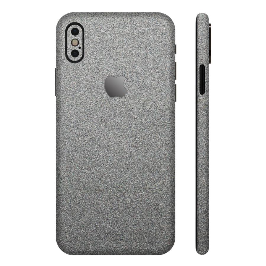 iPhoneX / XS / XS Max / XR スキンシール 全面 背面 側面 シール ケース 薄い wraplus ガンメタリック | Apple