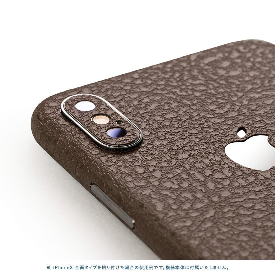 iPhoneX / XS / XS Max / XR スキンシール 全面 背面 側面 シール ケース 薄い wraplus ブラウンレザー | Apple | 03