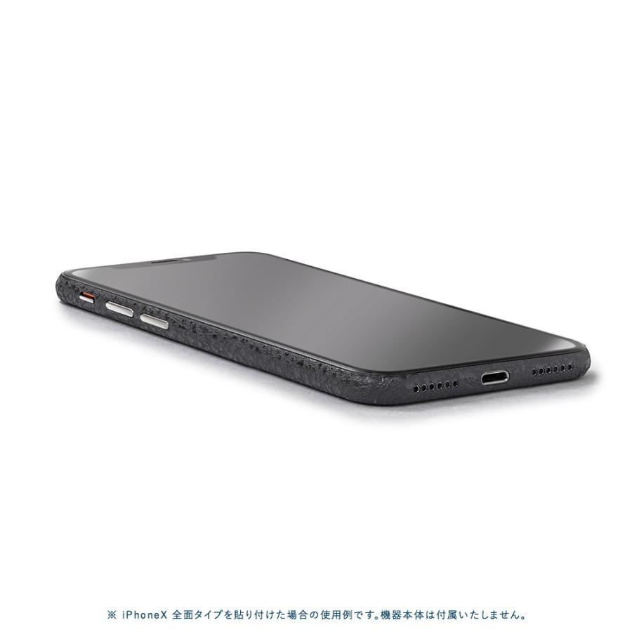 iPhoneX / XS / XS Max / XR スキンシール 全面 背面 側面 シール ケース 薄い wraplus ブラック光沢レザー | Apple | 02