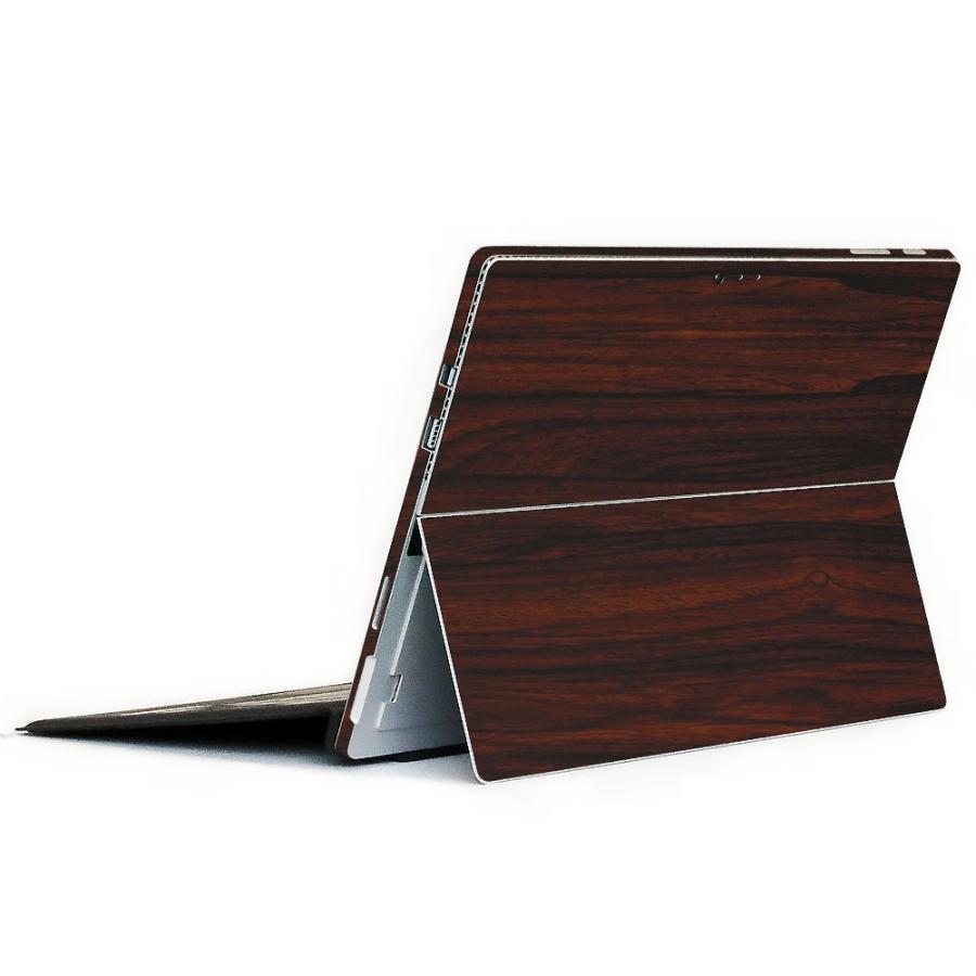 Surface Go3 / Go2 / Go スキンシール ケース カバー 保護 フィルム 背面 wraplus 選べる34色 ローズウッド | Surface