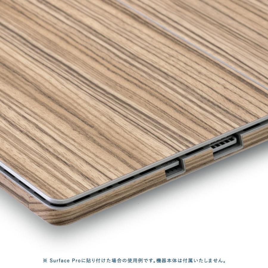 Surface Go3 / Go2 / Go スキンシール ケース カバー 保護 フィルム 背面 wraplus 選べる34色 ゼブラウッド1 | Surface | 03