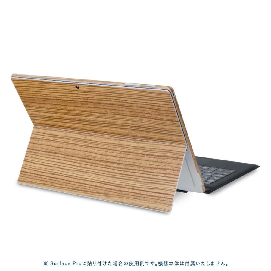 Surface Go3 / Go2 / Go スキンシール ケース カバー 保護 フィルム 背面 wraplus 選べる34色 ゼブラウッド2 | Surface | 01