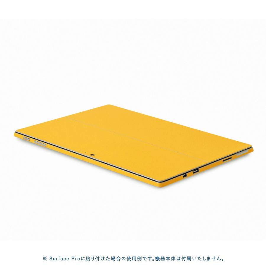 Surface Go3 / Go2 / Go スキンシール ケース カバー 保護 フィルム 背面 wraplus 選べる34色 イエロー 黄色 | Surface | 02