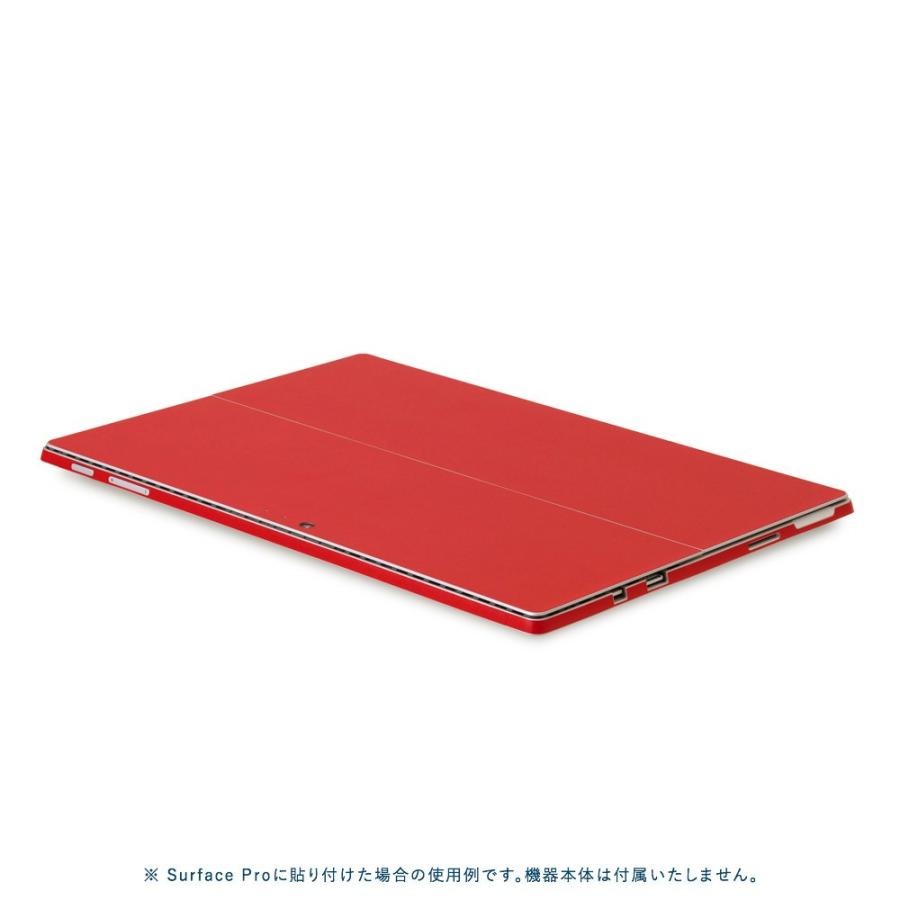 Surface Go3 / Go2 / Go スキンシール ケース カバー 保護 フィルム 背面 wraplus 選べる34色 レッド 赤 | Surface | 02