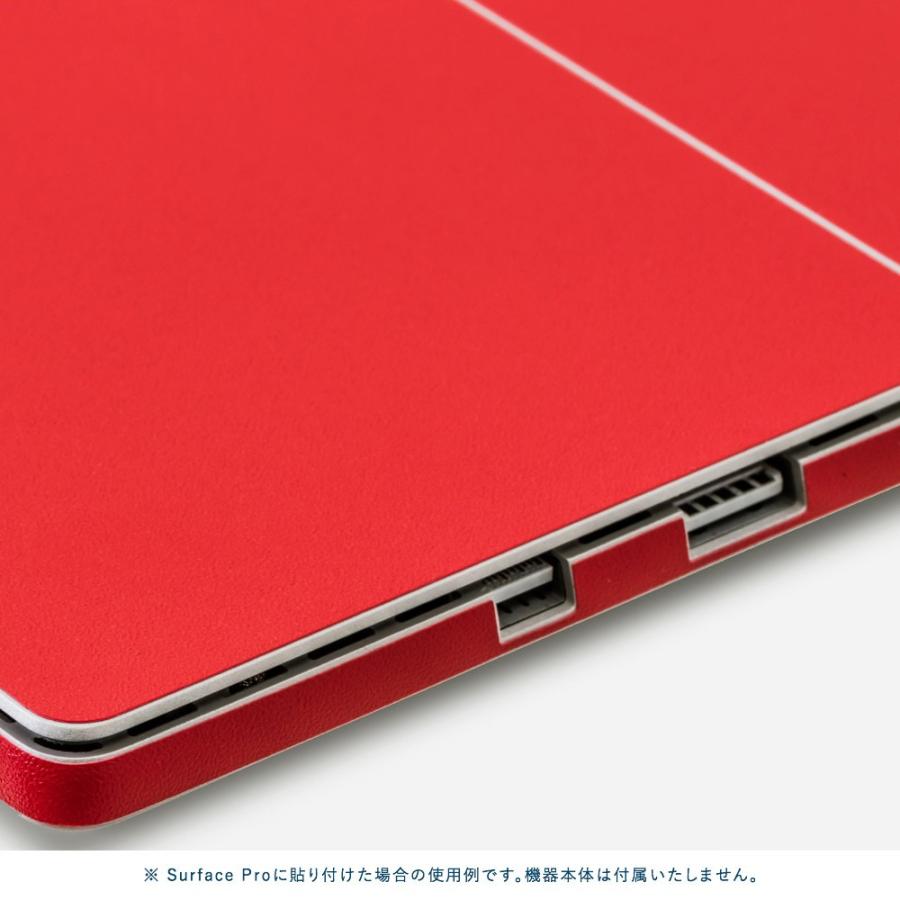 Surface Go3 / Go2 / Go スキンシール ケース カバー 保護 フィルム 背面 wraplus 選べる34色 レッド 赤 | Surface | 03