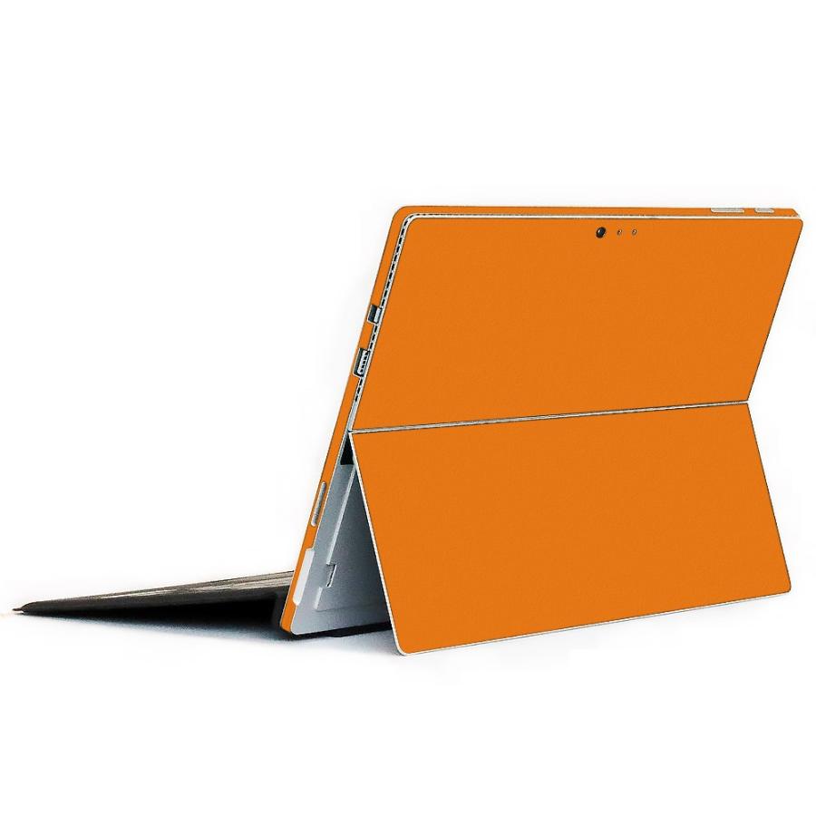 Surface Go3 / Go2 / Go スキンシール ケース カバー 保護 フィルム 背面 wraplus 選べる34色 オレンジ | Surface