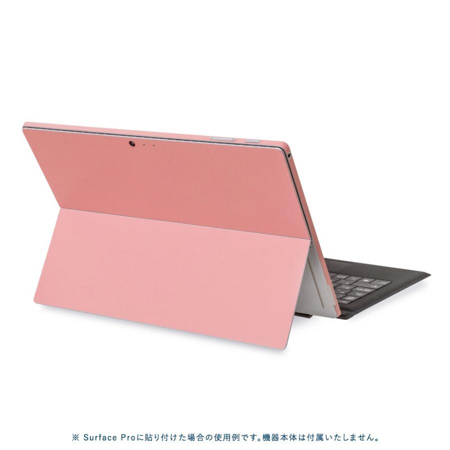 Surface Go3 / Go2 / Go スキンシール ケース カバー 保護 フィルム 背面 wraplus 選べる34色 サーモンピンク | Surface | 01