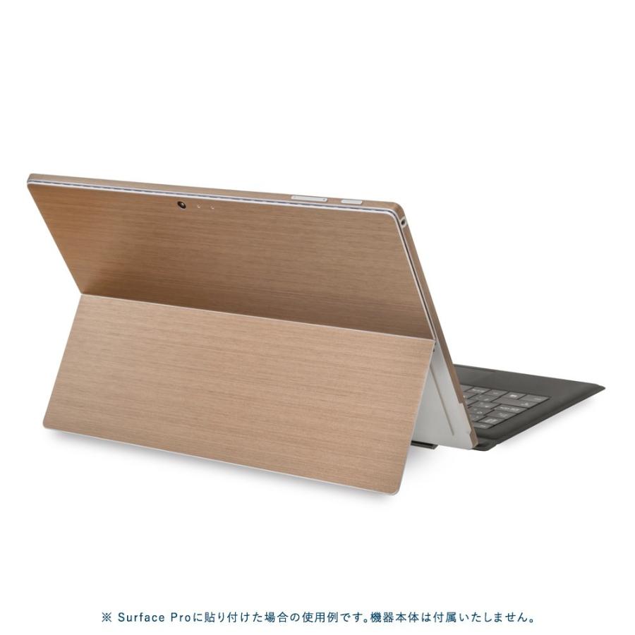 Surface Go3 / Go2 / Go スキンシール ケース カバー 保護 フィルム 背面 wraplus 選べる34色 ブロンズブラッシュメタル | Surface | 01