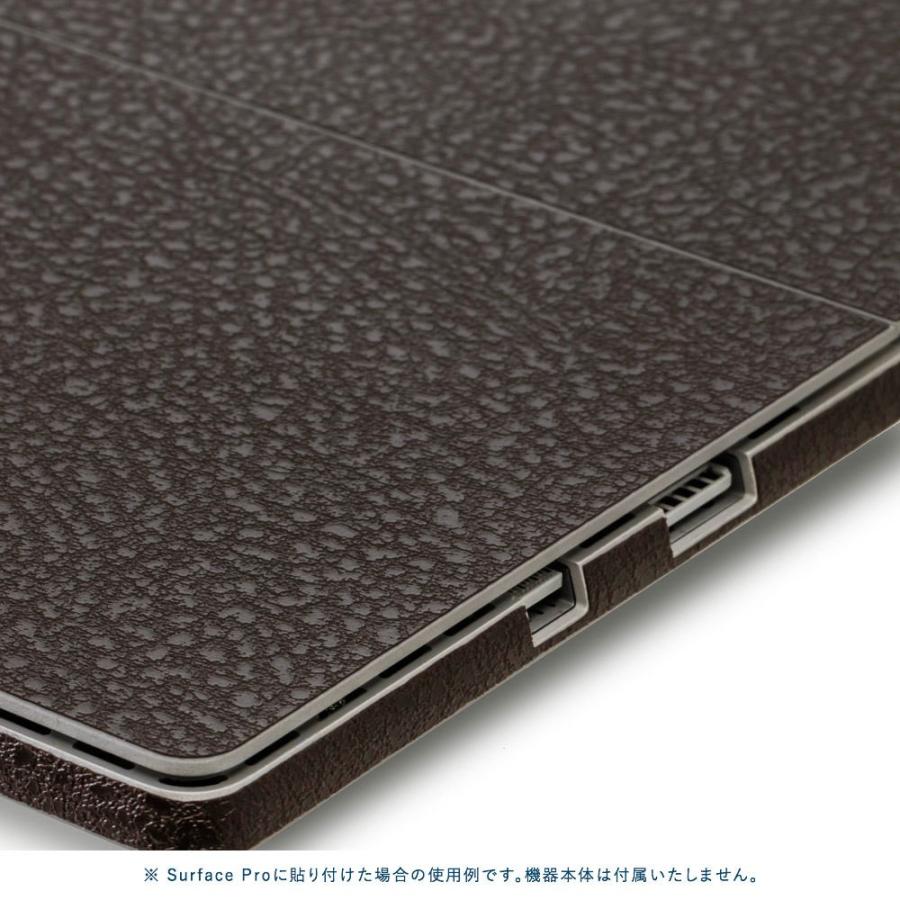 Surface Go3 / Go2 / Go スキンシール ケース カバー 保護 フィルム 背面 wraplus 選べる34色 ブラウンレザー | Surface | 03