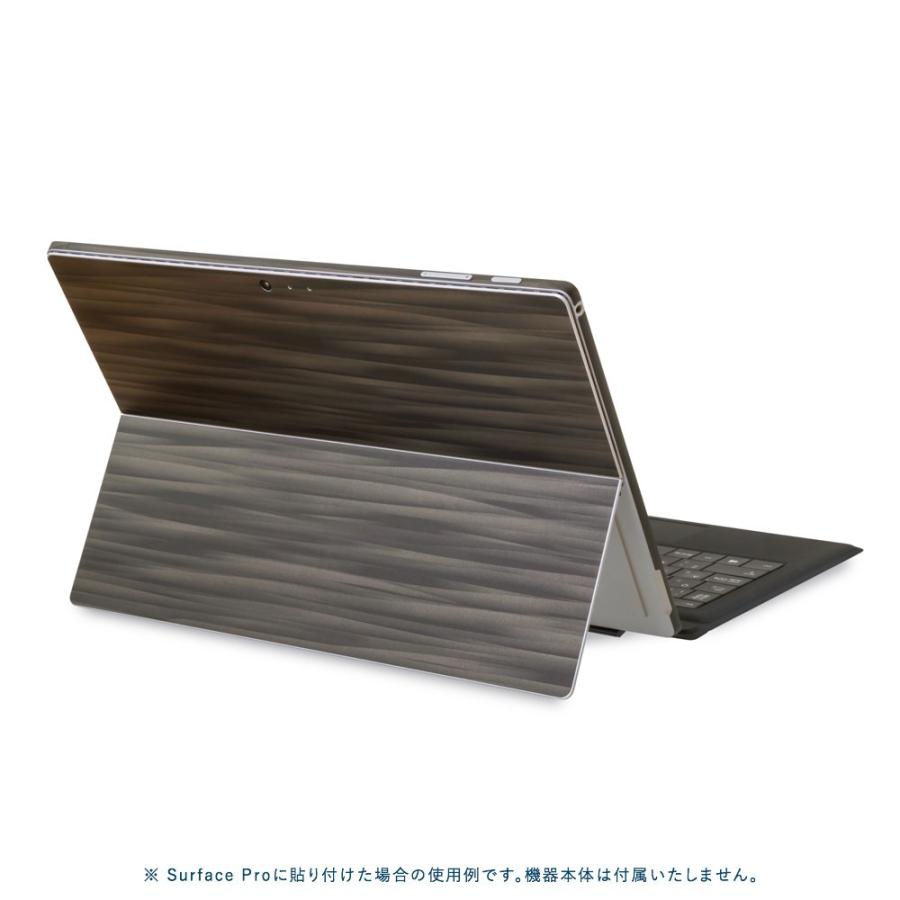 Surface Go3 / Go2 / Go スキンシール ケース カバー 保護 フィルム 背面 wraplus 選べる34色 ブラックアブストラクト | Surface | 01