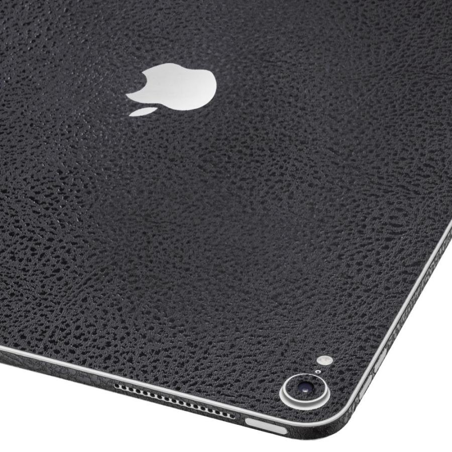 iPad Pro 12.9インチ 第6世代 第5世代 第4世代 第3世代 2022 スキンシール ケース フィルム 背面 wraplus ブラック光沢レザー | iPad | 03