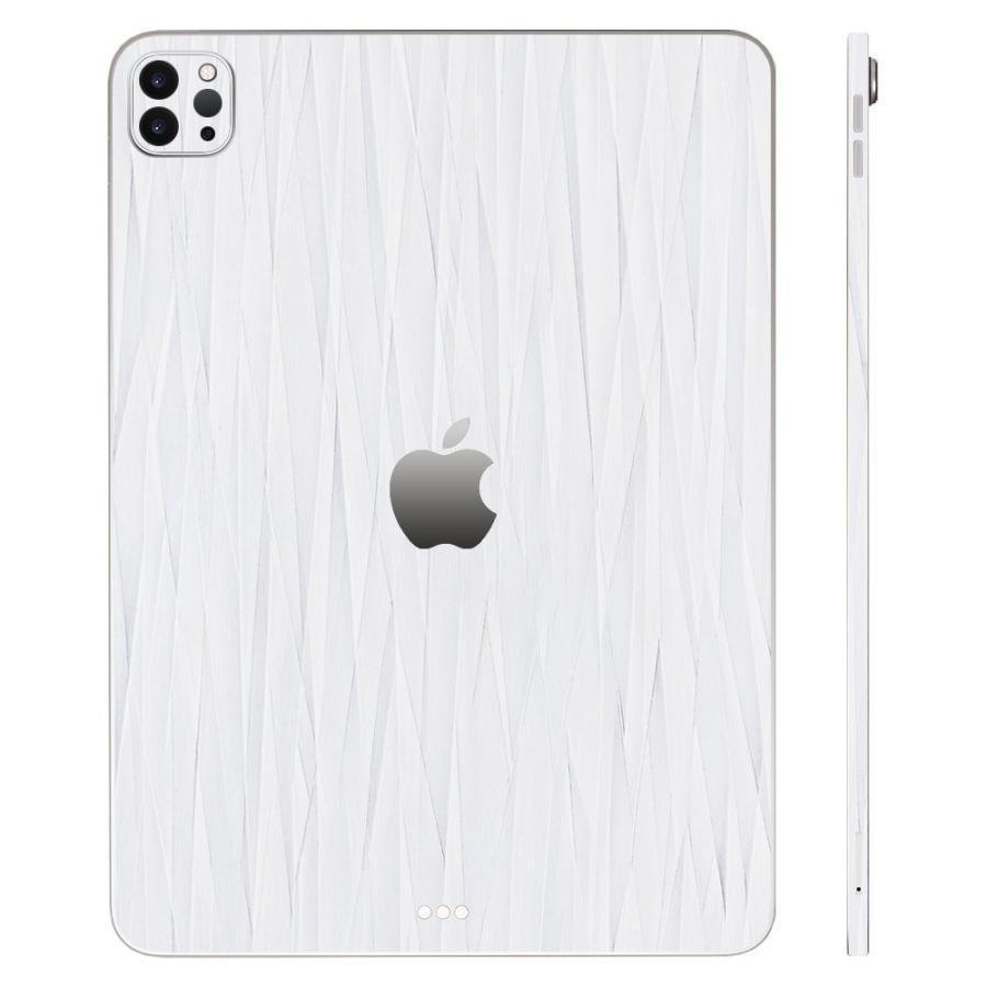 iPad Pro 12.9インチ 第6世代 第5世代 第4世代 第3世代 2022 スキンシール ケース フィルム 背面 wraplus ホワイトアブストラクト | iPad